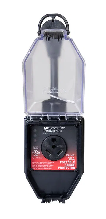 SSP-30XL – PROGRESSIVE Surge Protector, Protect From Damaging Power Surges When Connected To Campground Power Supply ...